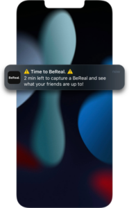 bereal notification display