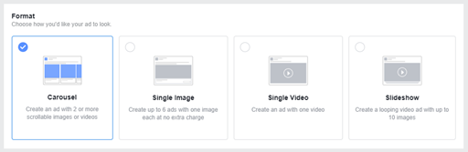 carousel ad in facebook