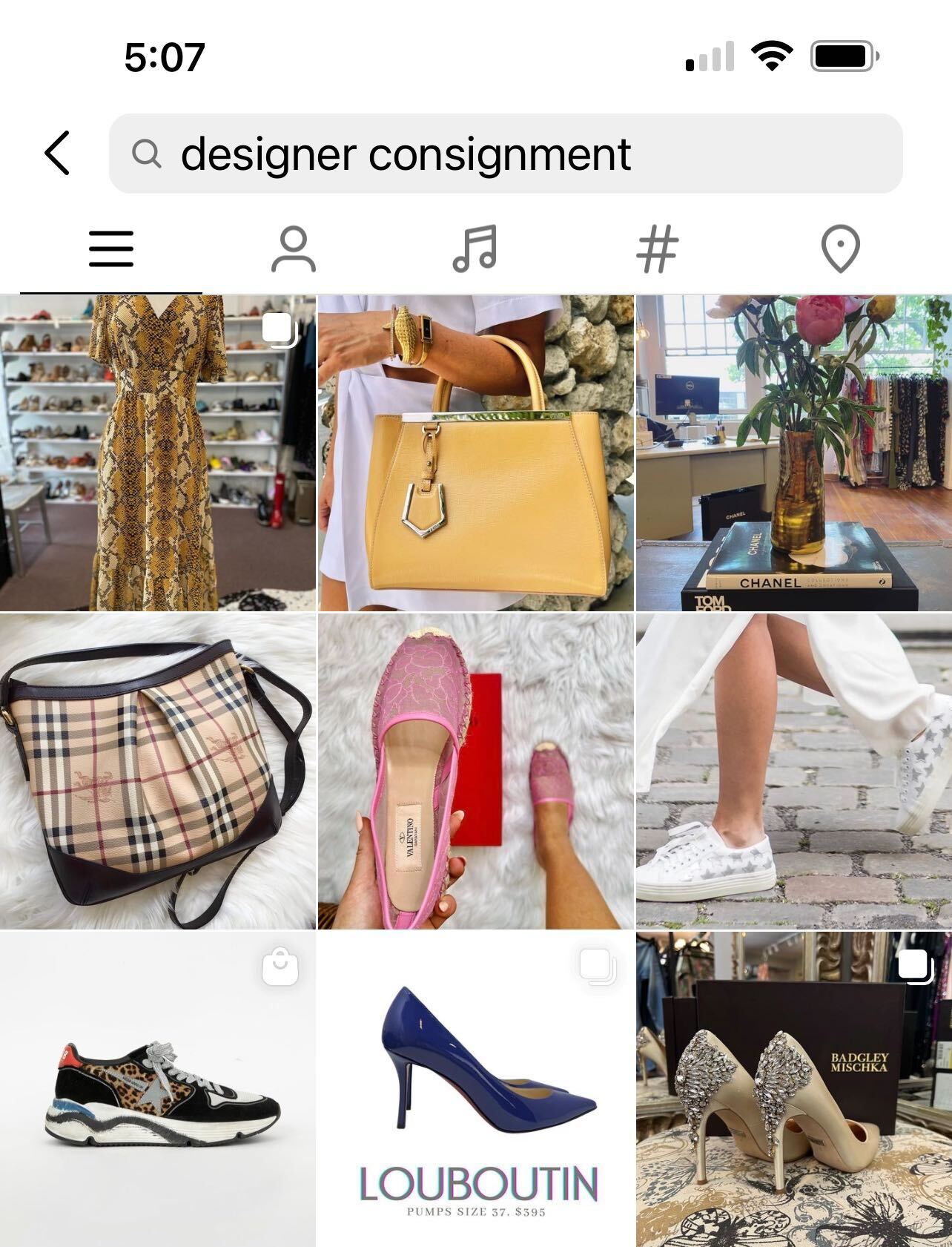 Designer consignment